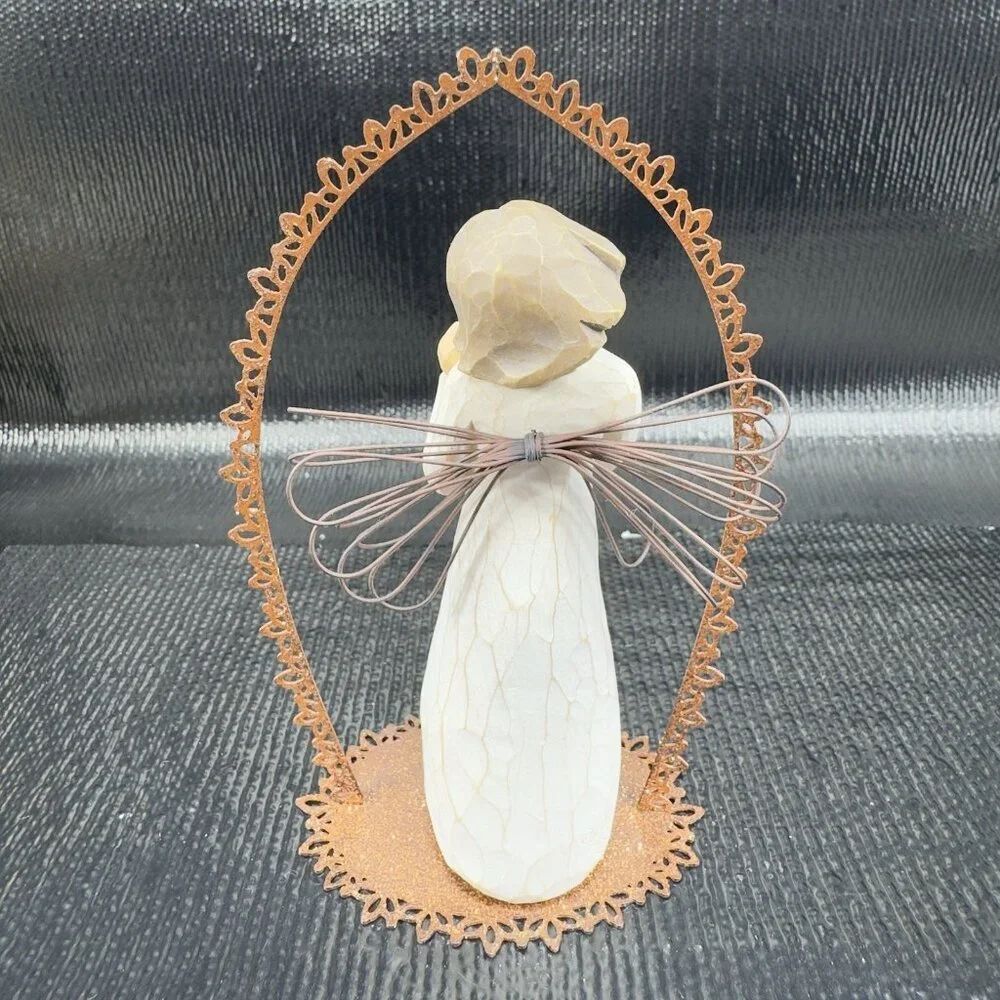 Willow Tree Angel‎ Of The Heart Demdaco Resin Figurine With Metal Frame Figure